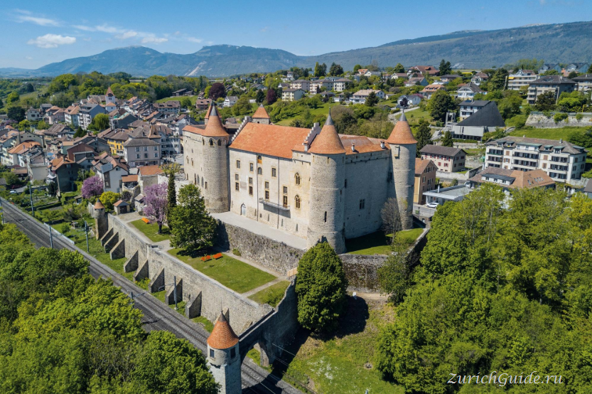 Путеводитель по Грансону, Швейцария - Грансон (Grandson) - Chateau de Grandson, Switzerland castles, 