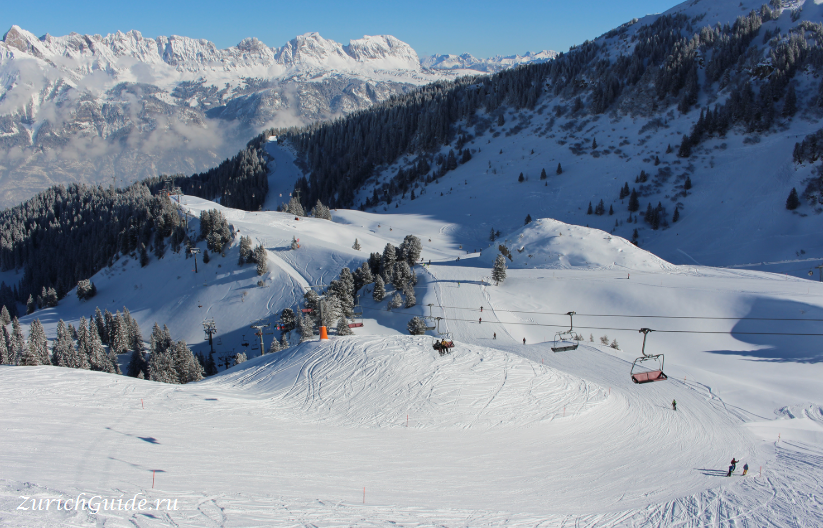 Ski resort Flumserberg Горнолыжные курорты в окрестностях Цюриха