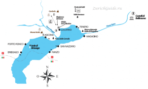 Brissago islands map
