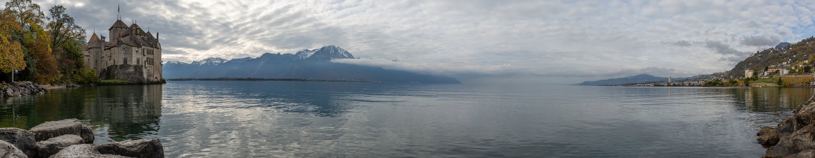 Шильонский замок, панорама